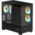 GIGABYTE C201 Panoramic PC Case - Mid Tower, m-ATX, 360mm Radiator Support, 3 Pre-Installed Fans, USB 3.0, Support RGB Fusion, Black